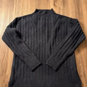lululemon athletica Black Ribbed Turtleneck Sweater